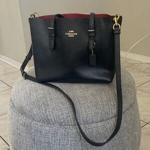Coach Black and Red Crossbody Bag